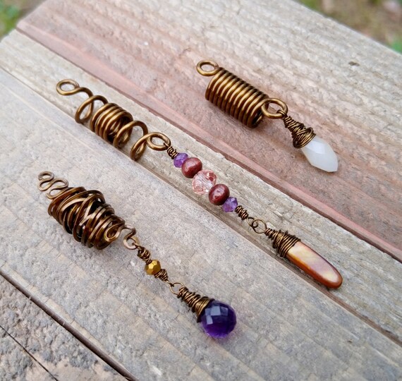 Boho Dread Bead Fall 2016 Collection Tarnished Brass Loc