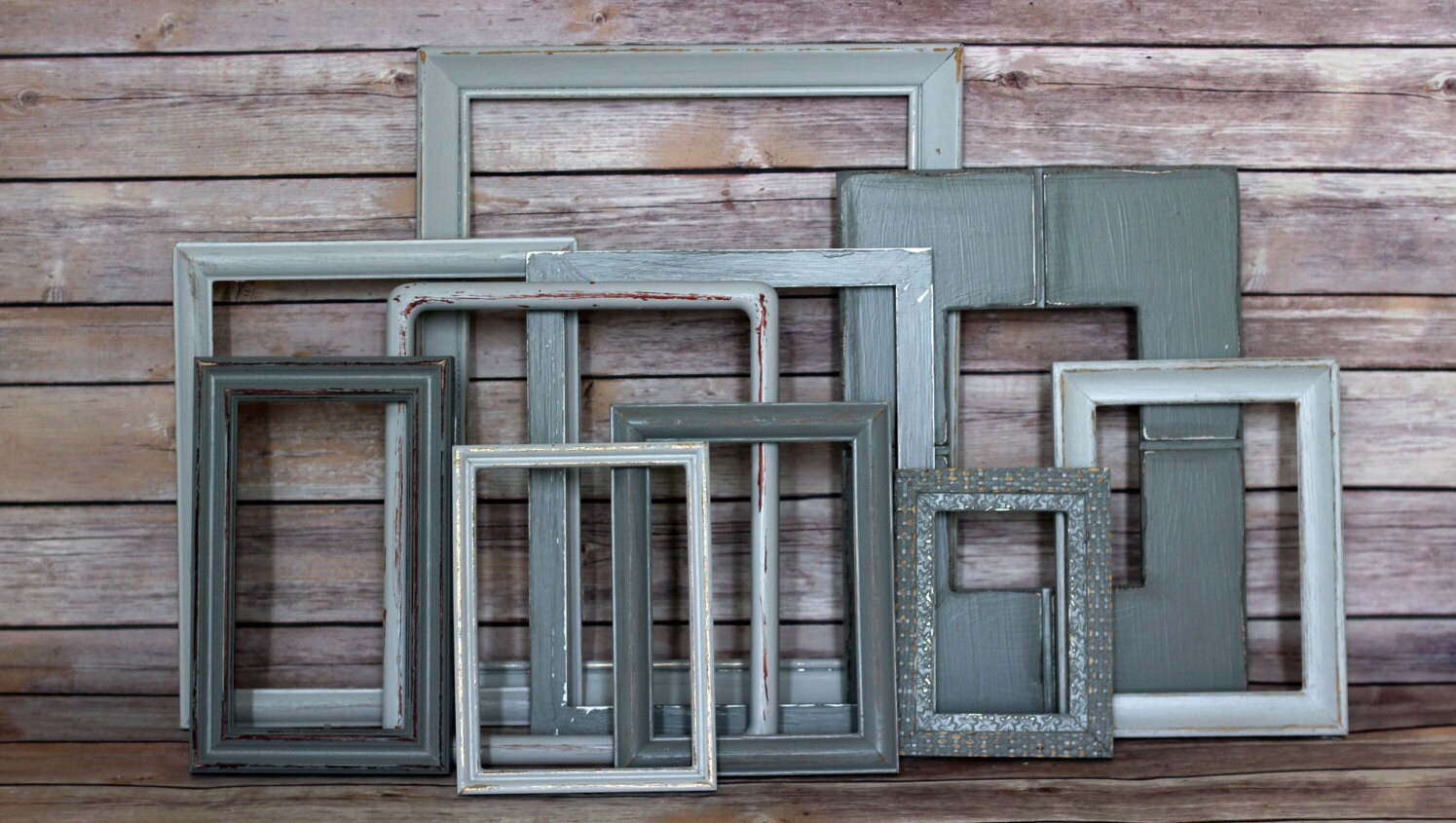 Grey Picture Frames Wall Decorating Rustic Picture Frame
