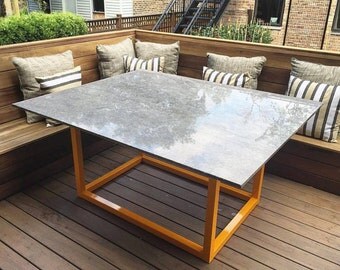 Custom Outdoor Dining Table / Custom Granite Table / Outside Table / Patio Furniture