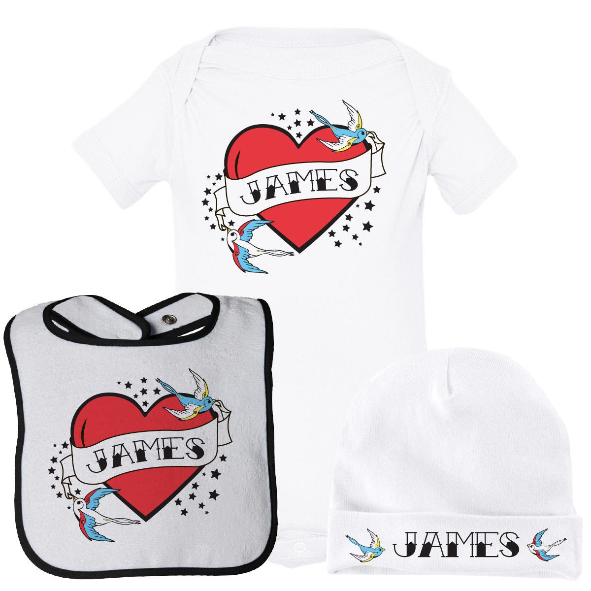 Personalized Tattoo Baby Gift Set Tattoo Baby Clothes Tattoo