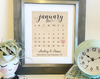 Calendar frame Etsy