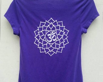Sahasrara and Vishuddha Chakra Silkscreen T-shirts