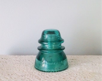 Hemingray 42 Turquoise Aqua Blue Green Glass Insulator