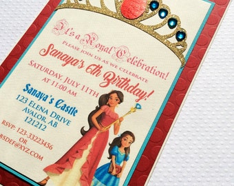 Elena of Avalor Invitation-Disney Princess Elena Invite-Elena of Avalor Birthday Invitation-Princess Elena Invitations -Princess Invitations