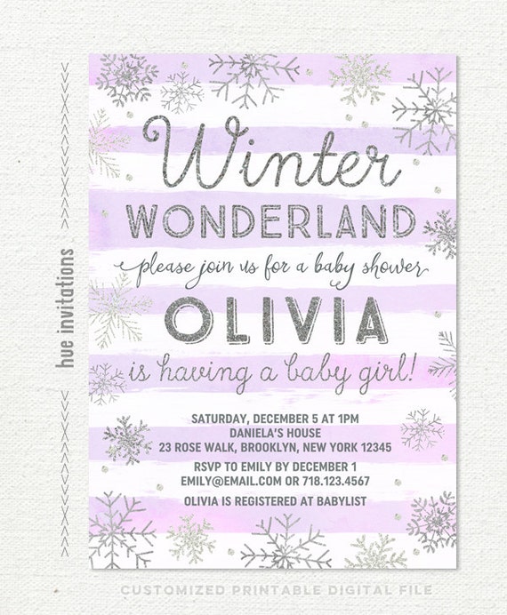 Winter Wonderland Baby Shower Invitations 5