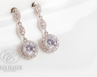 Bridal Earrings | Bridesmaid Gifts | Bridal Jewelry | Bridesmaid Jewelry | Wedding Jewelry | Dangle Earrings | Bridesmaid Earrings