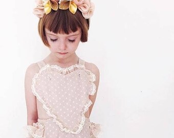 Fancy Free Finery // Felt Flower Crown // Mini Crown // Blush, Pale Pink + Cream