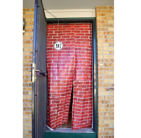 Harry Potter 9 3/4 Brick Wall Backdrop by DoggyStudios on Etsy