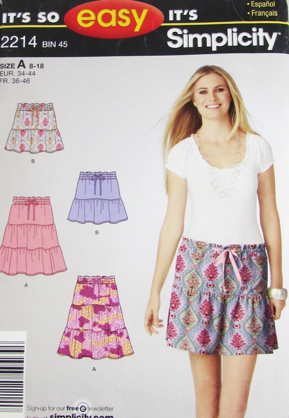 Simplicity Woman's Skirt Pattern 2214 Uncut