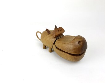 Mid Century Danish Zoo Line Hippo by Kay Bojensen