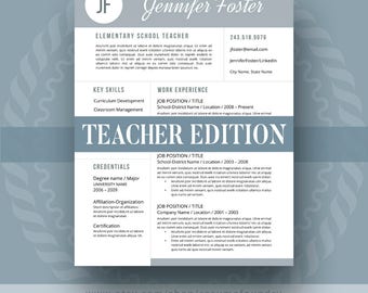 Teacher Resume Template - the Jennifer