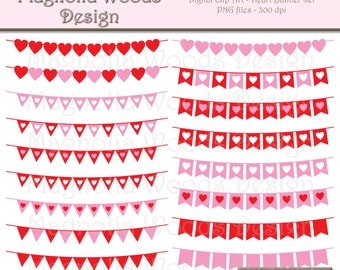 Pink heart clipart | Etsy