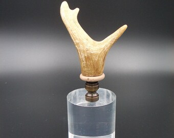 Custom Lamp Finial with a Faux Antler