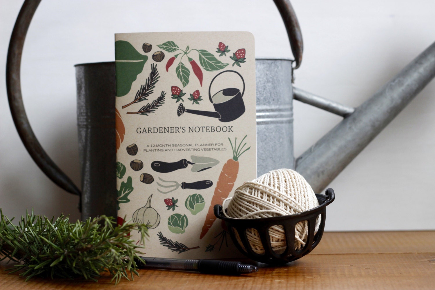 Gardener's Notebook, Harvest Journal, Gardener Gift, Vegetable Growing, Garden Planner, Planting Book, Gift for Her, Mother's Day, Farm