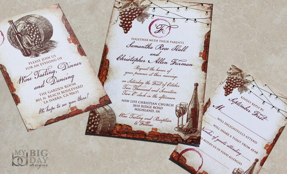 Wedding Invitations Vinyard 10