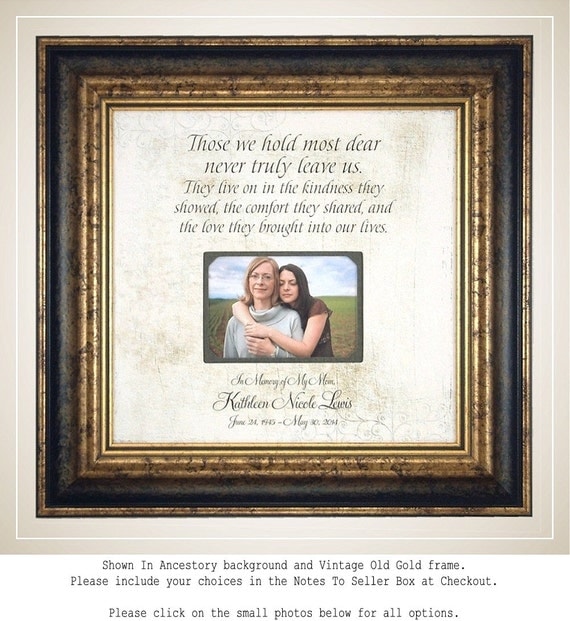 In Memory Of mom dad mother father by PhotoFrameOriginals on Etsy