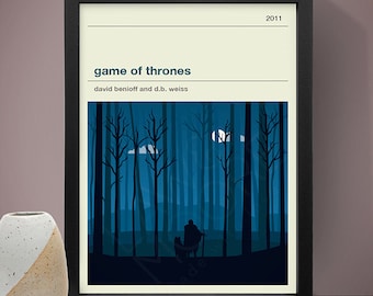 Game of Thrones (Jon Snow) Poster, TV Print, Print, Poster
