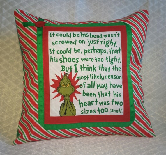 grinch pillow