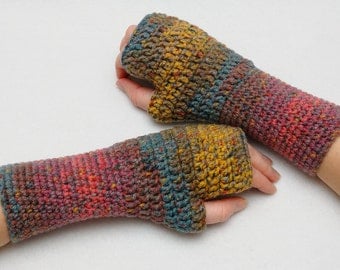 Fingerless Gloves Arm Warmers Wrist warmers Hand warmers Womens Gloves Crochet Gloves Girlfriend Gift for Wife Gift Winter Gloves for women