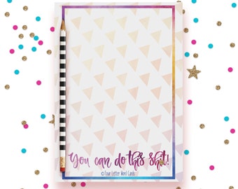 Mature Notepad, You can do This, Inspirational Notepad, Stationery Pad, Notepad for Business, To Do List, Grocery List, Planner Notepad