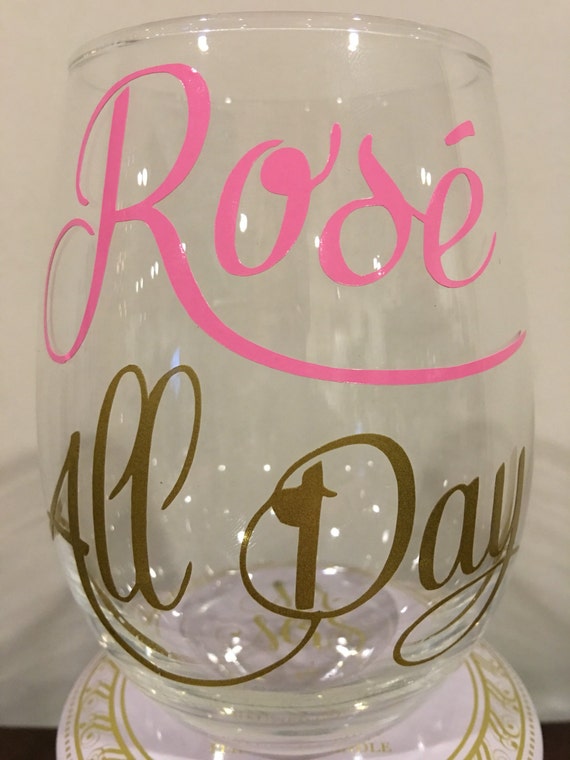 Rosé All Day Stemless Wine Glass