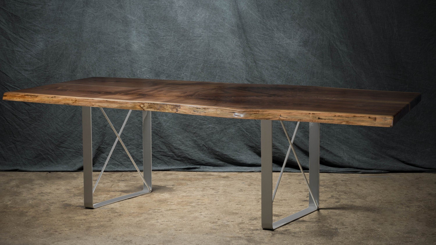 SET of 2 Metal Dining Table Legs U Shaped