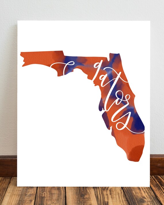 UF Florida Gators Silhouette Printable Art Florida State