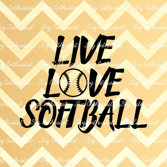 Download Live Love Softball SVG Softball SVG Softball ball Svg