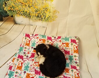Catnip Mat Refillable, Cat Mat, Cat Bed, Kitty Bed