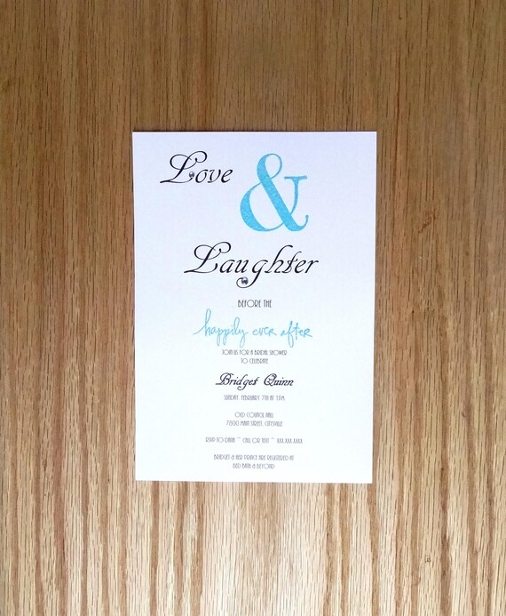 Happily Ever After Wedding Bridal Shower Invitation