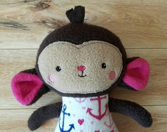 personalized stuffed monkey