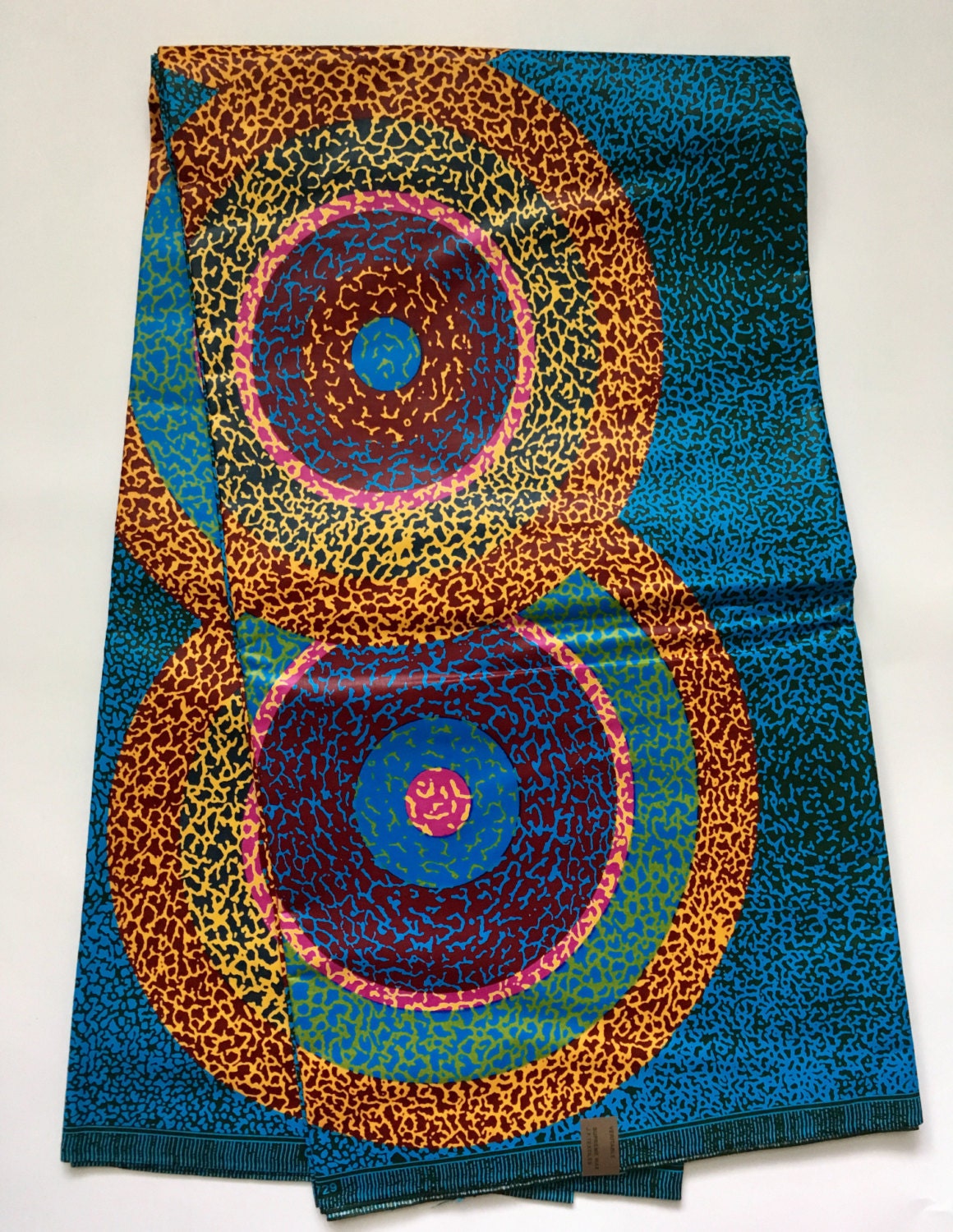 African Print Fabric/ Dutch Wax/ Ankara Blue & Multicolored