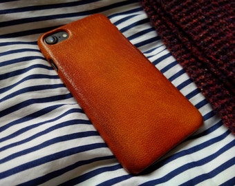 iPhone 7, 6, 6s leather case 'Old Tan'
