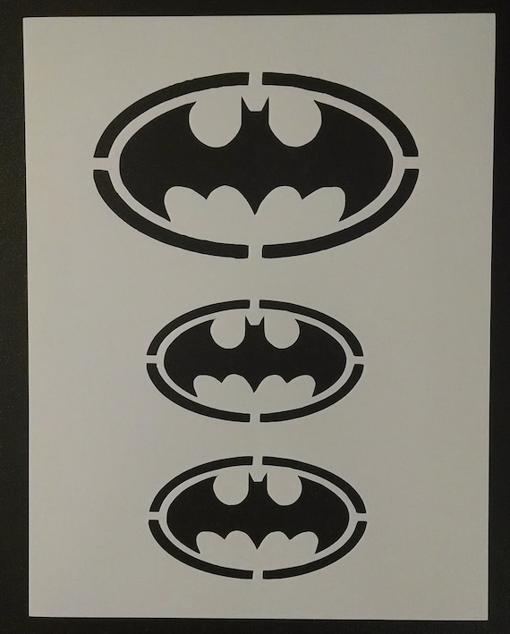 Batman Symbol Large Small Custom Stencil FAST FREE SHIPPING