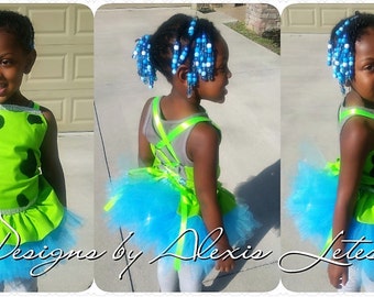 Pebbles Tutu Dress; Pebbles Costume; Bone Hair clip; Flinstones; Flinstones costume; Pebbles; Party dress; Birthday gift; Play outfit