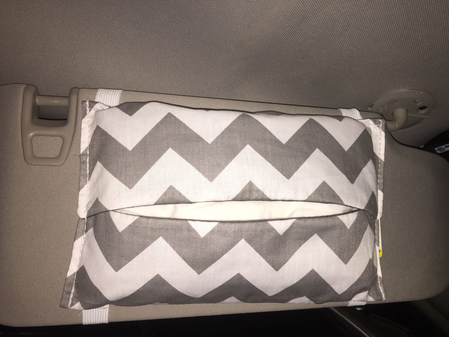 Visor kleenex holder