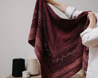Biches & Bûches no. 38, knitting kit, shawl