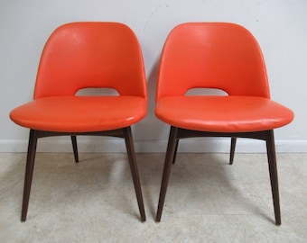 Pair of Adrian Pearsall Craft Associates Scoop Side Chairs A