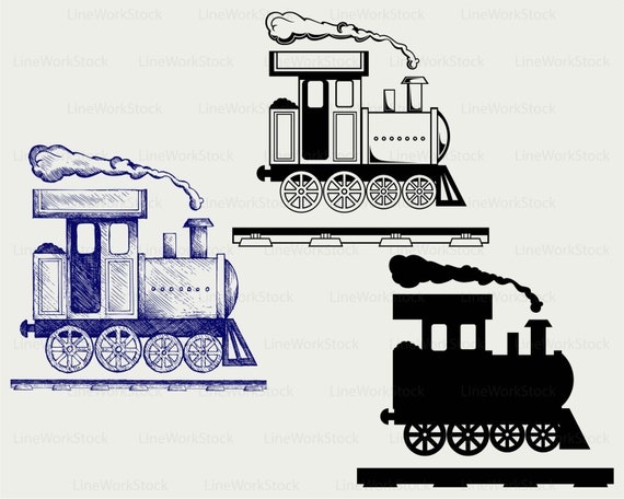 Locomotive svg/train clipart/train svg/silhouette/toy cricut