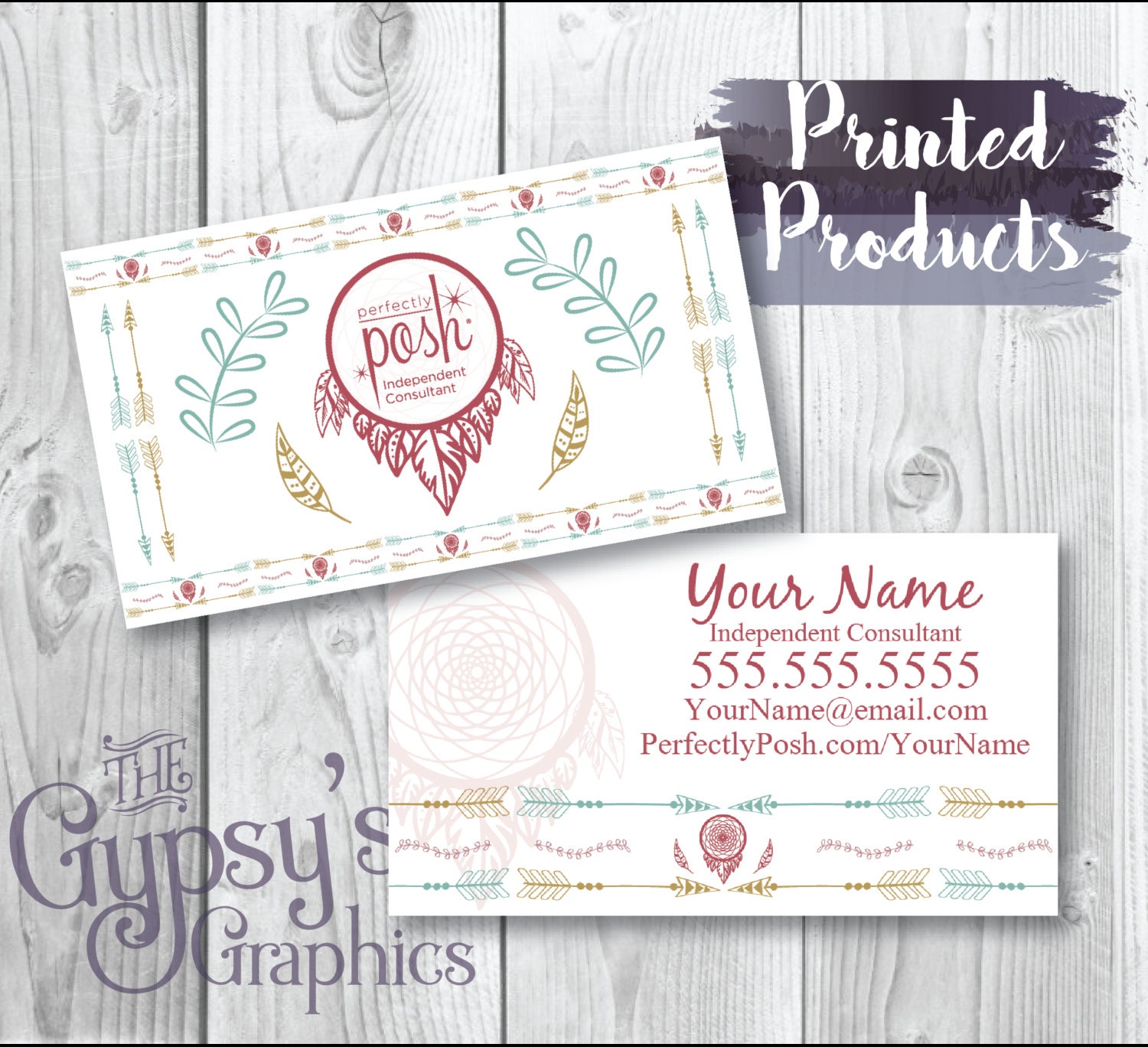 Perfectly Posh Business Card Dream CatcherBusiness