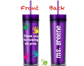 Teacher Appreciation Gift - Personalized Teacher Gift - Bulk Teacher Gifts - Gifts for Teachers - Thank You for Helping me Grow - Bulk Gifts