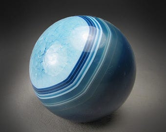Blue Agate Sphere, Rio Grande do Sul, Brazil