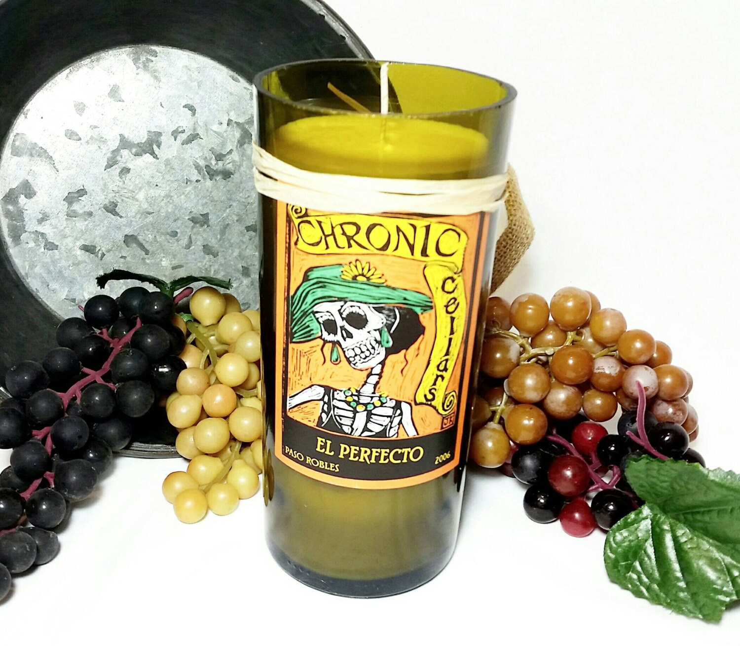 Wine Bottle Candle/Soy Wax Candle Scented With