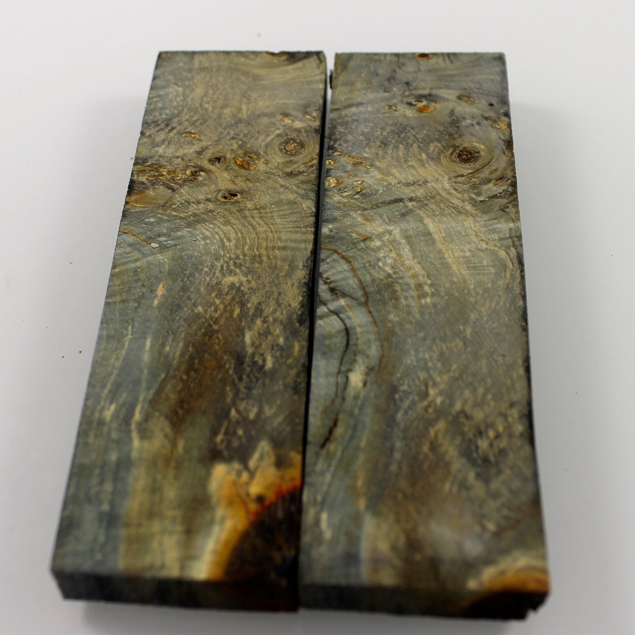 Stabilized Box Elder burl wood Knife Scales exotic wood