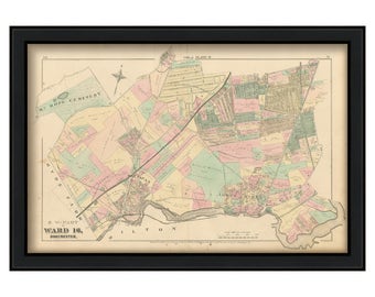 0097-Map of Part of Dorchester - 1874 Ward 16 Plate Q.