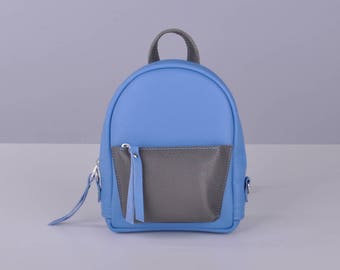 Fog and sky leather backpack - Baby-Sport