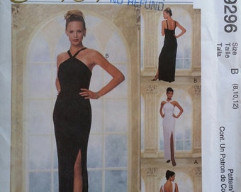 Uncut McCall's #9296 Sewing Pattern for Misses' Formal Lined Dress