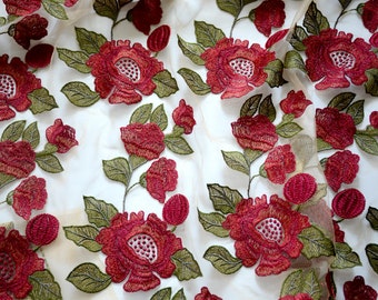 Luxury flower lace fabric, French Lace, Embroidered lace, Wedding Lace,dress lace fabrics