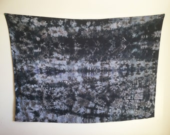 SHIBORI Sarong, silk shawl, silk scarf, wall decor, hand dyed sarong, wall hanging, free people, beach wrap, tapestry