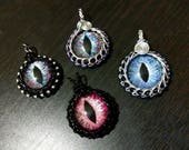 For neileads: Custom Hand-Painted Pendant - Circular Wrap
